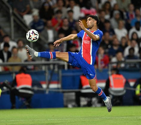 PSG vs AS Monaco: French Ligue 1 PARIS, FRANCE - SEPTEMBER 04: Achraf Hakimi of Paris Saint - Germain in action during the French Ligue 1 (L1) soccer match between Paris Saint-Germain (PSG) and AS Monaco at Parc des Princes stadium in Paris, France on September 04, 2026. Mustafa Yalcin Anadolu Paris France. Editorial use only. Please get in touch for any other usage.  Copyright: x2026xAnadoluxMustafaxYalcinx