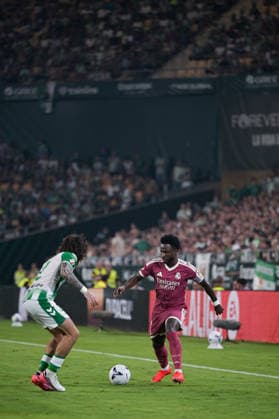 ESP: Real Betis Balompie vs Real Madrid - La Liga EA Sports SEVILLA, SPAIN - SEPTEMBER 4: Vinicius Junior of Real Madrid CF during the match between Real Betis BalompiÃ and Real Madrid of La Liga EA Sports on September 4, 2026 at La Cartuja Stadium in Sevilla, Spain. (Photo by Samuel Carreno) Sevilla Sevilla Sevilla Spain Copyright: xSamuelxCarrenox samcargad_040926_105-54