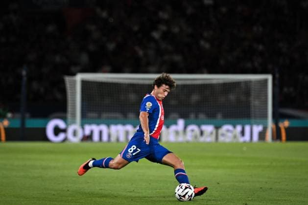 Ligue 1 PSG vs AS Monaco PARIS, FRANCE - SEPTEMBER 4, 2026: Paris Saint-Germain™s midfielder Joao Neves kicks the ball during the French L1 football match between Paris Saint-Germain and AS Monaco at the Parc des Princes stadium in Paris on September 4, 2026. Paris ÃŽle-de-France France Copyright: x xFirasxAbdullahx xJNAxPressx
