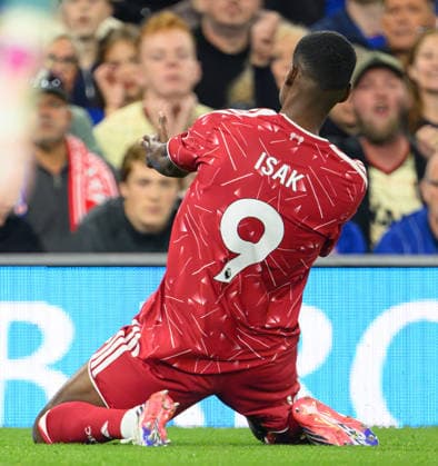 04 September 2026 - Ipswich Town v Liverpool - Premier League - Portman Road - Ipswich. Ipswich Town v Liverpool - Premier League - Portman Road - Ipswich. Alexander Isak celebrates scoring his first goal. Picture : Mark Pain Ipswich England  Copyright: xMarkxPainx