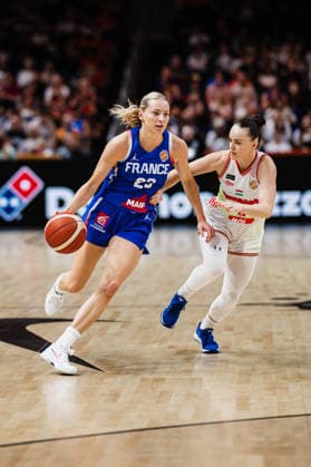 FIBA Women’s Basketball World Cup 2026: Hungary vs. France, September 4, 2026, Marine Johannes (France), 23 with the ball, Basketball, FIBA Women’s Basketball World Cup 2026, Group Stage, Group B, Matchday 1: Hungary vs. France on September 4, 2026, at the Uber Arena, Berlin Copyright: xBEAUTIFULxSPORTS Tonhäuserx