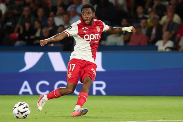 FOOTBALL : Paris Saint Germain Vs AS Monaco - Ligue 1 - 04 09 2026 Stanis Idumbo (AS Monaco) ParisFrance  Copyright: xMichaelxBaucherx