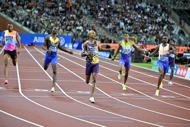 50th Memorial Van Damme Diamond League BRUSSELS, BELGIUM - SEPTEMBER 04: Botswanais athlete Coilen Kabinatshipi (3rd L) competes in the men s 400-meter during the 50th Memorial Van Damme athletics event at the King Baudouin Stadium in Brussels, Belgium, on September 04, 2026. Dursun Aydemir Anadolu Brussels Belgium. Editorial use only. Please get in touch for any other usage.  Copyright: x2026xAnadoluxDursunxAydemirx