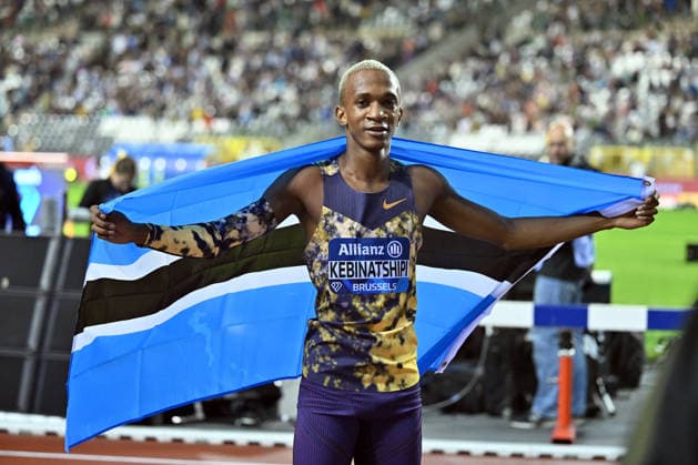 50th Memorial Van Damme Diamond League BRUSSELS, BELGIUM - SEPTEMBER 04: Botswanais athlete Coilen Kabinatshipi celebrates after winning the men s 400-meter during the 50th Memorial Van Damme athletics event at the King Baudouin Stadium in Brussels, Belgium, on September 04, 2026. Dursun Aydemir Anadolu Brussels Belgium. Editorial use only. Please get in touch for any other usage.  Copyright: x2026xAnadoluxDursunxAydemirx