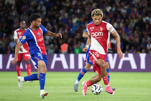 FOOTBALL : Paris Saint Germain Vs AS Monaco - Ligue 1 - 04 09 2026 Paris Brunner (AS Monaco) Vs Warren Zaire-Emery (Paris Saint Germain) ParisFrance  Copyright: xMichaelxBaucherx