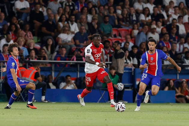 September 4, 2026, Paris, Paris, France: Mamadou COULIBALY of AS MONACO in action during League 1 McDonald s, Day 03 match between PSG and AS MONACO at Parc Des Princes stadium - on September 04 2026. Paris - France Soccer 2026, League 1 McDonaldÃ¢â‚¬â ¢S PSG 1:2 AS MONACO  - ZUMAb253 20260904_zsp_b253_007 Copyright: xLoicxBaratouxx