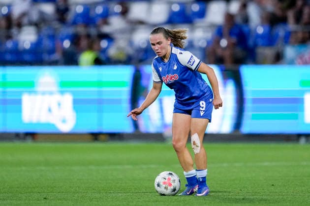 Marie Steiner (TSG, 9), am Ball, Freisteller, Ganzkörper, Einzelbild, Einzelfoto, Aktion, Action, 04.09.2026, Sinsheim (Hoffenheim) (Deutschland), Fussball, Google Pixel Frauen-Bundesliga, TSG 1899 Hoffenheim - Bayer 04 Leverkusen, DFB DFL REGULATIONS PROHIBIT ANY USE OF PHOTOGRAPHS AS IMAGE SEQUENCES AND OR QUASI-VIDEO. *** Marie Steiner TSG, 9, with the ball, cutout, full-body, single image, single photo, action, 04 09 2026, Sinsheim, Hoffenheim, Germany, soccer, Google Pixel Women’s Bundesliga, TSG 1899 Hoffenheim vs. Bayer 04 Leverkusen, DFB and DFL regulations prohibit any use of photographs as image sequences and or quasi-video xozx
