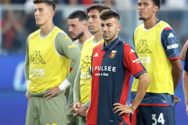 STEPHAN EL SHAARAWY, Genoa, Serie A, 2026-27, Genoa vs Como 1-4, 04-09-2026, Azione, Action, Close up, Gesti, Fine partita, End of the match SERIE A 2026-27 GENOA-COMO 1-4