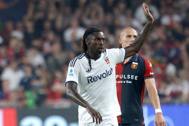 MOISE KEAN, Como, Serie A, 2026-27, Genoa vs Como 1-4, 04-09-2026, Azione, Action, Single shot, Close up, Gesti SERIE A 2026-27 GENOA-COMO 1-4