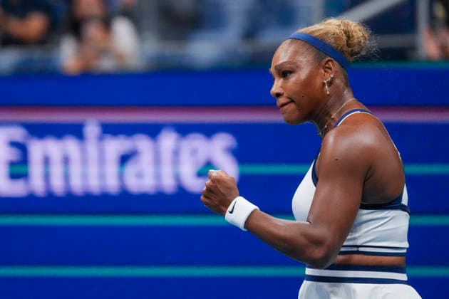 Serena Williams of the United States reacts against Maya Joint of Australia and Chan Hao-ching of China in a first-round women s doubles match at the 2026 US Open at Arthur Ashe Stadium in New York, USA, 04 September 2026. US Open 2026: Serena and Venus Williams - Maya Joint and Chan Hao-ching !ACHTUNG: NUR REDAKTIONELLE NUTZUNG!  Copyright: xÁngelxColmenaresx AME4700 20260905-55021310595_1