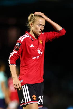 London City Lionesses gegen Manchester United, 4. September 2026, London Women’s Super League, London City Lionesses gegen Manchester United, Lea Schuller von Manchester United, Foto: Jacques Feeney, Abseits, London, Großbritannien  Copyright: xJacquesxFeeneyx xOffsidexOffside