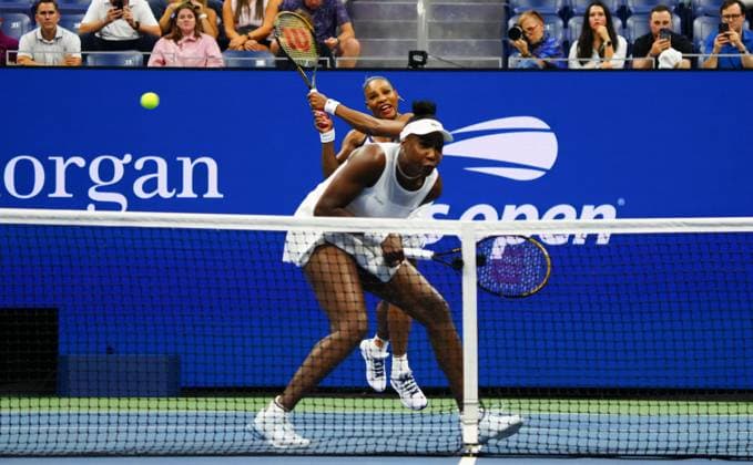 Venus and Serena Williams in first round doubles action 2026 US Open, Day Six, USTA Billie Jean King National Tennis Center, New York, USA - 04 Sep 2026New York USTA Billie Jean King National T New York (NY) United States of America EDITORIAL USE ONLY No use with unauthorised audio, video, data, fixture lists, club league logos or live services. Online in-match use limited to 120 images, no video emulation. No use in betting, games or single club league player publications.  Copyright: xJavierxGarcia Shutterstockx 17133421bi