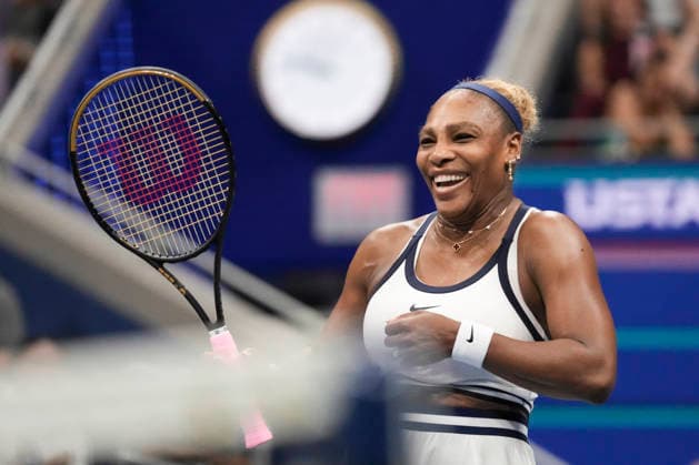 Serena Williams of the United States reacts against Maya Joint of Australia and Chan Hao-ching of China in a first-round women s doubles match at the 2026 US Open at Arthur Ashe Stadium in New York, USA, 04 September 2026. US Open 2026: Serena and Venus Williams - Maya Joint and Chan Hao-ching !ACHTUNG: NUR REDAKTIONELLE NUTZUNG!  Copyright: xÁngelxColmenaresx AME4740 20260905-55021310691_1