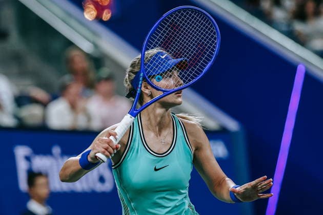 US Open tennis tournament - Day 6 Anna Kalinskaya of Russia in action against Elina Svitolina of Ukraine during the Women™s Singles third round of the US Open Tennis Championship in Flushing Meadows, New York, USA, 04 September 2026. FLUSHING MEADOWS NEW YORK United States  Copyright: xOLGAxFEDOROVAx