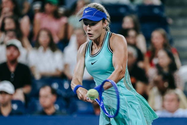 US Open tennis tournament - Day 6 Anna Kalinskaya of Russia in action against Elina Svitolina of Ukraine during the Women™s Singles third round of the US Open Tennis Championship in Flushing Meadows, New York, USA, 04 September 2026. FLUSHING MEADOWS NEW YORK United States  Copyright: xOLGAxFEDOROVAx