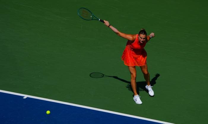 Aryna Sabalenka 2026 US Open, Day Six, USTA Billie Jean King National Tennis Center, New York, USA - 04 Sep 2026New York USTA Billie Jean King National T New York (NY) United States of America EDITORIAL USE ONLY No use with unauthorised audio, video, data, fixture lists, club league logos or live services. Online in-match use limited to 120 images, no video emulation. No use in betting, games or single club league player publications.  Copyright: xJavierxGarcia Shutterstockx 17133421de
