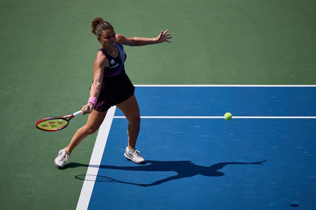 September 4, 2026, New York, New York, United States of America: Jasmine Paolini of Italy returns with forehand during the 2026 US Open - Tennis Championships Tennis 2026: US Open - Tennis Championships: 3rd RD: CIRSTEA 6:3 6:3 PAOLINI  - ZUMAs343 20260904_zsp_s343_042 Copyright: xMathiasxSchulzx