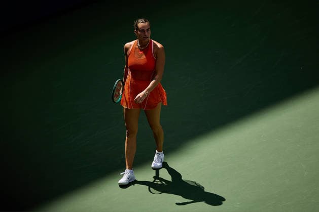 September 4, 2026, New York, New York, United States of America: Aryna Sabalenka is walking over the court during the 2026 US Open - Tennis Championships Tennis 2026: US Open - Tennis Championships: 3rd RD: SABALENKA 6:3 6:4 RAKHIMOVA  - ZUMAs343 20260904_zsp_s343_045 Copyright: xMathiasxSchulzx