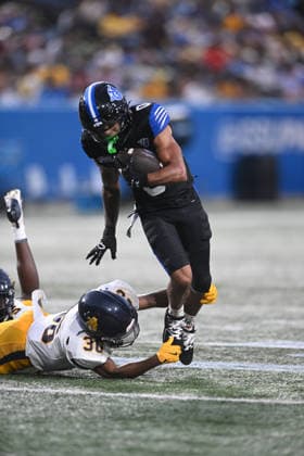 ATLANTA, GA - September 04: Georgia State Panthers RB Dennis Murray Jr. (0) runs for yardage during game between the North Carolina A&T Aggies and the Georgia State Panthers on September 4, 2026 at Center Parc Credit Union Stadium in Atlanta, GA. (Photo by John Rivera Icon Sportswire) COLLEGE FOOTBALL: SEP 04 NC A&T at Georgia State EDITORIAL USE ONLY Icon426260904010