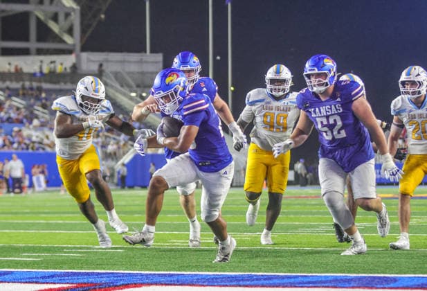Sep 4, 2026: in Lawrence, KS, USA; at Memorial Stadium. Mandatory Credit: -Cal Media Lawrence USA - ZUMAc04_ 20260904_zma_c04_061 Copyright: xRomanxPunox