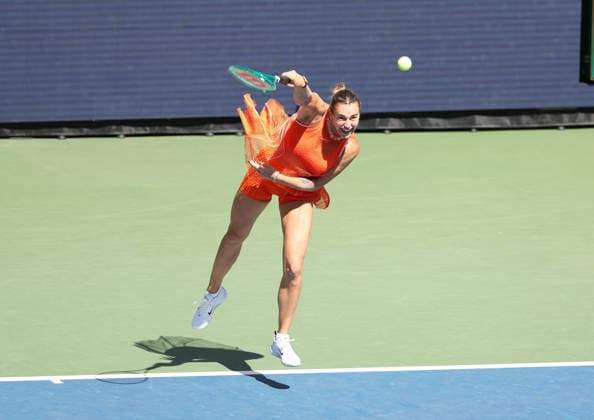 September 5, 2026, New York City, New York, USA: ARYNA SABALENKA during the match against K. Rakhimova of Uzbekistan in the third round of Grand Slam tournament US Open. New York, USA. Sabalenka won 6:3, 6:4. Tennis: US Open - Aryna Sabalenka 6:3, 6:4  - ZUMAc278 20260905_zsp_c278_015 Copyright: xMarcinxCholewinskix