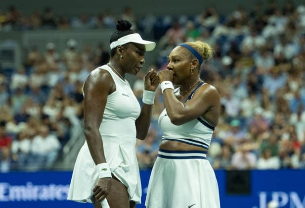 2026 US Open - Day 6 NEW YORK, NEW YORK - SEPTEMBER 4: Serena Williams of the United States and Venus Williams of the United States in their doubles match against Hao-Ching Chan of Chinese Taipei and Maya Joint of Australia during the 2026 US Open - Day 6 at USTA Billie Jean King National Tennis Center on September 4, 2026 in New York, New York. New York USTA Billie Jean King National Tennis Center New York United States Copyright: xSusanxMullane ISIxPhotosx 9751
