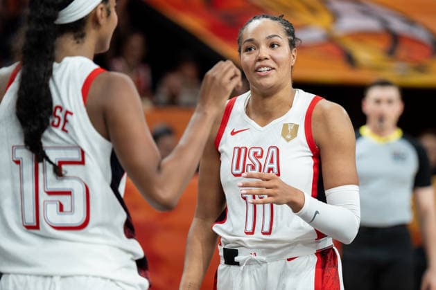 USA v China: Group D - FIBA Women s Basketball World Cup Germany 2026 Napheesa Collier plays during the FIBA Women s Basketball World Cup 2026 match between the United States and China in Berlin, Germany, on September 4, 2026. Berlin United States  Copyright: xMarcinxGolbax originalFilename:golba-unitedst260904_npGKn.jpg