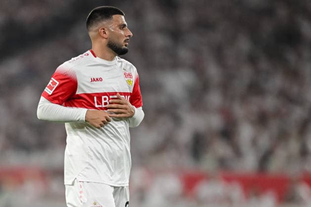 Deniz Undav (VfB Stuttgart) Schaut waehrend des spiels der 1. Bundesliga zwischen VfB Stuttgart und 1. FC Koeln, MHPArena am 04. September 2026 in Stuttgart, Deutschland. (Foto von Harry Langer DeFodi Images) +++ Deniz Undav (VfB Stuttgart) Looks on during the Bundesliga match between VfB Stuttgart and 1. FC Koeln at MHPArena on September 4, 2026 in Stuttgart, Germany. (Photo by Harry Langer DeFodi Images) DFB DFL REGULATIONS PROHIBIT ANY USE OF PHOTOGRAPHS AS IMAGE SEQUENCES AND OR QUASI-VIDEO. (Photo by Harry Langer DeFodi Images) DFB DFL REGULATIONS PROHIBIT ANY USE OF PHOTOGRAPHS AS IMAGE SEQUENCES AND OR QUASI-VIDEO. - *** Deniz Undav of VfB Stuttgart looks on during the Bundesliga 1 match between VfB Stuttgart and 1. FC Köln, MHPArena on September 4, 2026, in Stuttgart, Germany. Photo by Harry Langer, DeFodi Images. Deniz Undav of VfB Stuttgart looks on during the Bundesliga match between VfB Stuttgart and 1. FC Köln at MHPArena on September 4, 2026, in Stuttgart, Germany Photo by Harry Langer DeFodi Images DFB and DFL regulations prohibit any use of photographs as image sequences and or quasi-video Photo by Harry Langer DeFodi Images DFB and DFL regulations prohibit any use of photographs as imSEQUENCES AND OR QUASI-VIDEO