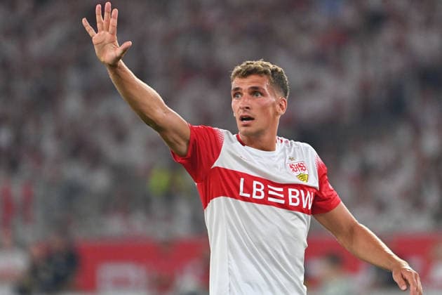 Grischa PROEMEL (VFB Stuttgart), Gestik,gibt Anweisungen, Aktion,Einzelbild,angeschnittenes Einzelmotiv,Halbfigur,halbe Figur. Fussball 1. Bundesliga Saison 2026 2027, 2.Spieltag, Spieltag02, VfB Stuttgart - 1.FC Koeln 4-1 am 04.09.2026 , MHP ARENA *** Grischa PROEMEL, VFB Stuttgart; gestures, giving instructions, action, single frame, cropped close-up, half-length, soccer, 1. Bundesliga, 2026–2027 season, Matchday 2, Matchday 02, VfB Stuttgart 1–4 FC Cologne on September 4, 2026, MHP ARENA