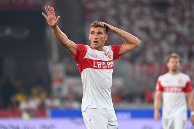 Grischa PROEMEL (VFB Stuttgart), Gestik,gibt Anweisungen, Aktion,Einzelbild,angeschnittenes Einzelmotiv,Halbfigur,halbe Figur. Fussball 1. Bundesliga Saison 2026 2027, 2.Spieltag, Spieltag02, VfB Stuttgart - 1.FC Koeln 4-1 am 04.09.2026 , MHP ARENA *** Grischa PROEMEL, VFB Stuttgart; gesturing, giving instructions, action, single frame, cropped close-up, half-length portrait, soccer, 1. Bundesliga, 2026–2027 season, Matchday 2, Matchday 02, VfB Stuttgart 1–4 FC Cologne on September 4, 2026, MHP ARENA