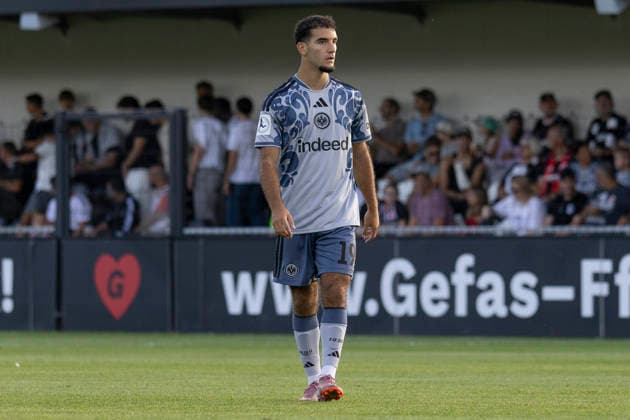 Regionalliga Southwest: Eintracht Frankfurt II vs. FC Astoria Walldorf, September 4, 2026 George Didoss Eintracht Frankfurt II 19, cutout, portrait, Eintracht Frankfurt II vs. FC Astoria Walldorf, Dreieich, Maxworx Sportpark, September 4, 2026 Copyright: xBEAUTIFULxSPORTS Gawlikx