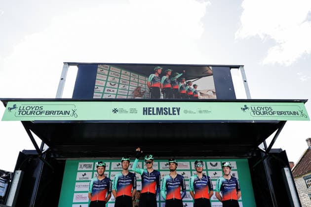 2026 Lloyds Tour of Britain Men Picture by Alex Whitehead SWpix.com - 05 09 2026 - Cycling - UCI ProSeries - 2026 Lloyds Tour of Britain Men - Stage 4: Helmsley to Leyburn (165.8km) - Cees Bol, Stan Dewulf, Robbe Ghys, Daan Hoole, Emilien Jacquelin, Olav Kooij (Decathlon CMA CGM Team) Copyright: x xSWpix.comx(t axPhotographyxHubxLtd)xAlexxWhitehead SWpix.comx SWP-3030-22379
