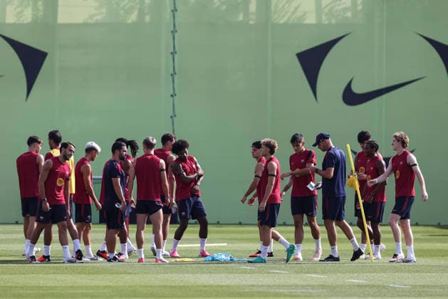 September 5, 2026, Sant Joan Despi, Barcelona, Spain: Players of FC Barcelona, Barca during the training day of FC Barcelona ahead the Spanish League, Laliga EA Sports, football match against Valencia CF at Ciudad Esportiva Joan Gamper on September 05, 2026 in Sant Joan Despi, Barcelona, Spain. FC Barcelona Training And press conference, PK, Pressekonferenz - LaLiga EA Sports - ZUMAa181 20260905_zaa_a181_003 Copyright: xJavierxBorregox