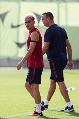 September 5, 2026, Sant Joan Despi, Barcelona, Spain: Gavi during the training day of FC Barcelona, Barca ahead the Spanish League, Laliga EA Sports, football match against Valencia CF at Ciudad Esportiva Joan Gamper on September 05, 2026 in Sant Joan Despi, Barcelona, Spain. FC Barcelona Training And press conference, PK, Pressekonferenz - LaLiga EA Sports - ZUMAa181 20260905_zaa_a181_011 Copyright: xJavierxBorregox
