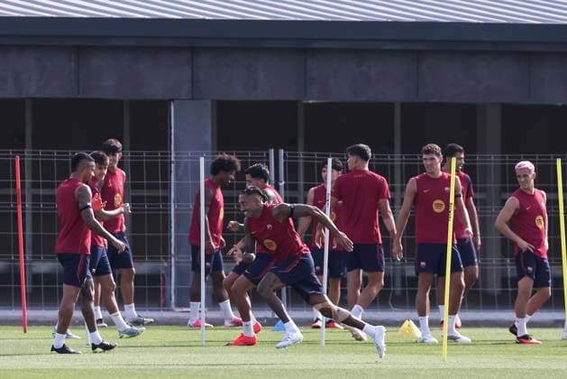 September 5, 2026, Sant Joan Despi, Barcelona, Spain: Raphinha during the training day of FC Barcelona, Barca ahead the Spanish League, Laliga EA Sports, football match against Valencia CF at Ciudad Esportiva Joan Gamper on September 05, 2026 in Sant Joan Despi, Barcelona, Spain. FC Barcelona Training And press conference, PK, Pressekonferenz - LaLiga EA Sports - ZUMAa181 20260905_zaa_a181_021 Copyright: xJavierxBorregox