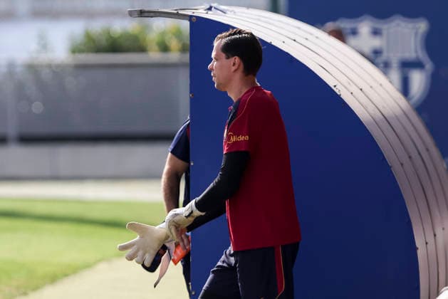 September 5, 2026, Sant Joan Despi, Barcelona, Spain: Wojciech Szczesny during the training day of FC Barcelona, Barca ahead the Spanish League, Laliga EA Sports, football match against Valencia CF at Ciudad Esportiva Joan Gamper on September 05, 2026 in Sant Joan Despi, Barcelona, Spain. FC Barcelona Training And press conference, PK, Pressekonferenz - LaLiga EA Sports - ZUMAa181 20260905_zaa_a181_025 Copyright: xJavierxBorregox