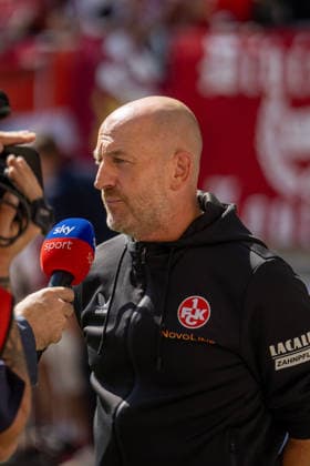 05.09.2026, xdaymx, Fussball 2.Bundesliga, 1.FC Kaiserslautern - SV Darmstadt 98 Torsten Lieberknecht (1.FC Kaiserslautern) vor dem Heimspiel beim Sky-Interview Kaiserslautern *** September 5, 2026, xdaymx, Soccer 2. Bundesliga, 1. FC Kaiserslautern vs. SV Darmstadt 98, Torsten Lieberknecht of 1. FC Kaiserslautern in a Sky interview ahead of the home game in Kaiserslautern