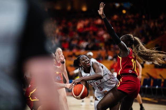 2026 FIBA Women’s Basketball World Cup: Mali vs. Spain, September 5, 2026—Sika Kone (Mali, 23) vs. Awa Fam (Spain, 11)—Basketball, FIBA Women’s Basketball World Cup 2026, Group Stage, Group A, Matchday 2: Mali vs. Spain on September 5, 2026, at the Max Schmeling Halle, Berlin Copyright: xBEAUTIFULxSPORTS Tonhäuserx