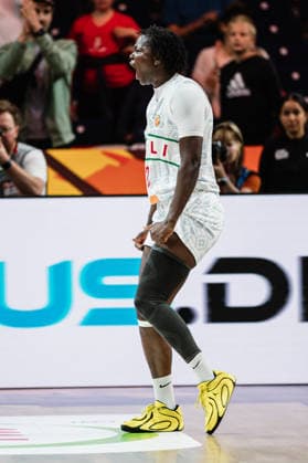 2026 FIBA Women’s Basketball World Cup: Mali vs. Spain, September 5, 2026—Alima Dembele of Mali, age 12, celebrates a basketball play, FIBA Women’s Basketball World Cup 2026, Group Stage, Group A, Matchday 2: Mali vs. Spain on September 5, 2026, at the Max Schmeling Halle, Berlin Copyright: xBEAUTIFULxSPORTS Tonhäuserx