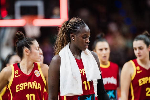 2026 FIBA Women s Basketball World Cup: Mali vs. Spain, September 5, 2026. Disappointed faces on the Spanish team—here, Awa Fam Spain, 11 Basketball, FIBA Women’s Basketball World Cup 2026, group stage, Group A, Matchday 2: Mali vs. Spain on September 5, 2026, at the Max Schmeling Halle, Berlin Copyright: xBEAUTIFULxSPORTS Tonhäuserx