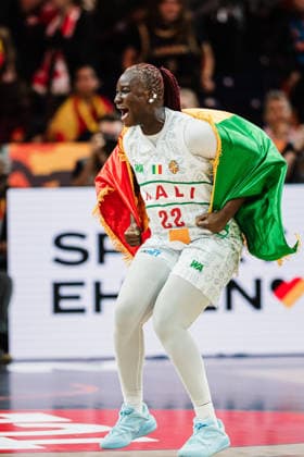 2026 FIBA Women’s Basketball World Cup: Mali vs. Spain, September 5, 2026—Mali defeats Spain; here is Kamite Elisabeth Dabou of Mali, age 22, basketball, FIBA Women’s Basketball World Cup 2026, group stage, Group A, Matchday 2: Mali vs. Spain on September 5, 2026, at the Max Schmeling Halle, Berlin Copyright: xBEAUTIFULxSPORTS Tonhäuserx