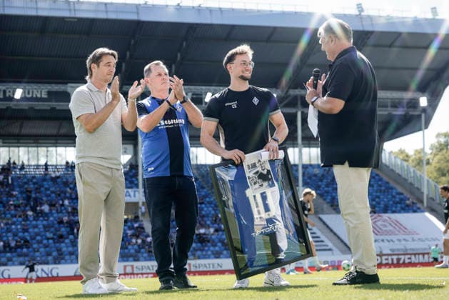 September 5, 2026, xhettx, 3rd Division Soccer, SV Waldhof Mannheim vs. SC Verl: Pre-game ceremony honoring the 10th anniversary
