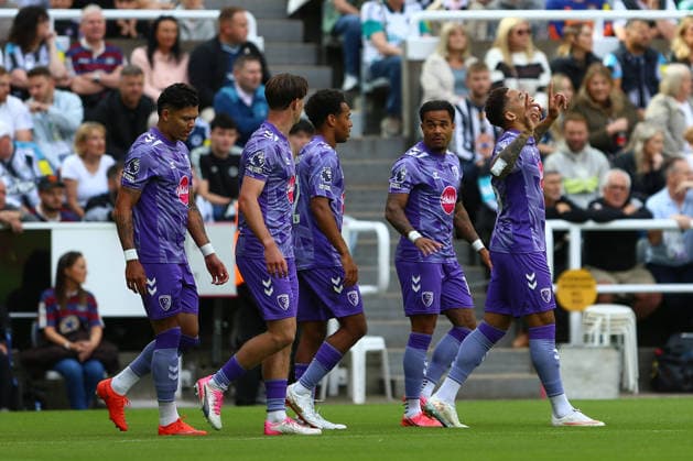 St James Park NEWCASTLE UPON TYNE, ENGLAND, SEPTEMBER 5: Marcus Tavernier of AFC Bournemouth celebrates scoring the opening goal during a Premier League 2026-27 match between Newcastle United and AFC Bournemouth at St James Park on September 5, 2026 in Newcastle Upon Tyne, England. (Photo by Zach Forster Sports Press Photo) (Zach Forster Sports Press Photo SPP) Copyright: xZachxForster SportsxPressxPhotox xSPPx Sportspressphoto_SPR223369