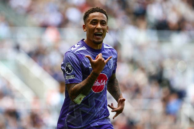 St James Park NEWCASTLE UPON TYNE, ENGLAND, SEPTEMBER 5: Marcus Tavernier of AFC Bournemouth celebrates Malick Thiaw?s own goal during a Premier League 2026-27 match between Newcastle United and AFC Bournemouth at St James Park on September 5, 2026 in Newcastle Upon Tyne, England. (Photo by Zach Forster Sports Press Photo) (Zach Forster Sports Press Photo SPP) Copyright: xZachxForster SportsxPressxPhotox xSPPx spp-en-ZaFoPrPh-spp26_zachf_0509_152