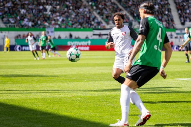 L R Eric Voufack, TSV Havelse, 19, Antonio Tikvic, SC Preussen Münster, 04 GER, SC Preussen Münster vs. TSV Havelse, Soccer, 3rd Division, Matchday 4, 2026–2027 Season, September 5, 2026 DFL regulations prohibit any use of photographs as image sequences and or quasi-video GER, SC Preussen Münster vs. TSV Havelse, Soccer, 3rd Division, Matchday 4, 2026–2027 season, September 5, 2026, Münster Copyright: xEibner-Pressefoto JanxRollingerx EP_JSK