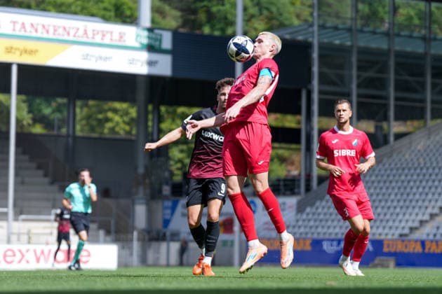 Dawyn Paul Donner TSV Steinbach Haiger, 05 am Ball, Germany, Soccer, Regionalliga Südwest, Matchday 5, 2026–2027, SC Freiburg II vs. TSV Steinbach Haiger, September 5, 2026, Dreisamstadion, Freiburg, Dreisamstadion, Baden-Württemberg, Germany Copyright: xArnexAmbergx