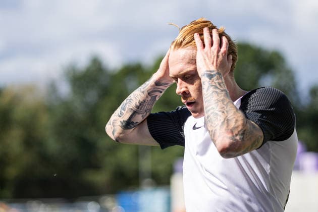 Leon Sommer Deiss, TSV Havelse, 22, is upset; GER, SC Preussen Münster vs. TSV Havelse, Soccer, 3rd League, Matchday 4, 2026–2027 season, September 5, 2026 DFL regulations prohibit the use of photographs as image sequences and or quasi-video GER, SC Preussen Münster vs. TSV Havelse, soccer, 3rd League, Matchday 4, 2026–2027 season, September 5, 2026, Münster Copyright: xEibner-Pressefoto JanxRollingerx EP_JSK