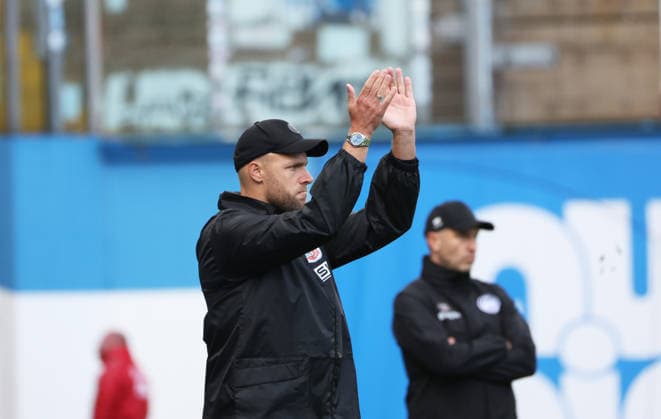 FC Hansa Rostock vs. Wehen Wiesbaden, Rostock, September 5, 2026, Soccer 3rd Division, FC Hansa Rostock vs. Wehen Wiesbaden, Coach Daniel Brinkmann, FC Hansa Rostock, Rostock, Ostseestadion, Mecklenburg-Western Pomerania, Germany