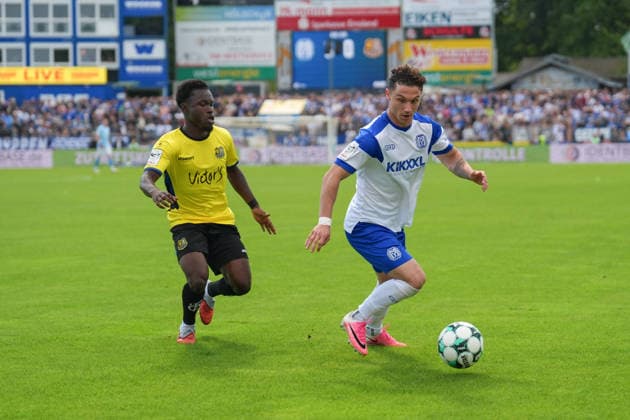 German Soccer, 3rd Division, Matchday 4, Hänsch Arena, SV Meppen vs. 1 FC Saarbrücken Tobias Mißner SV Meppen, 3 Copyright: xMichelxWittex