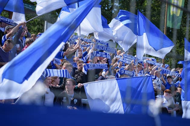 German Soccer, 3rd Division, Matchday 4, Hänsch Arena, SV Meppen vs. 1 FC Saarbrücken – Meppen Fans Copyright: xMichelxWittex